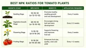 Best NPK Ratio for Tomatoes