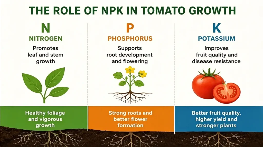 Why tomato plants need Potassium (K)