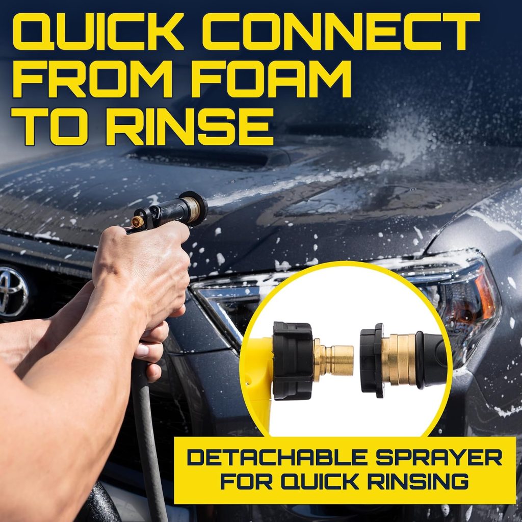 Foam King Car Wash Foam Gun Sprayer, Foam Cannon Garden Hose Soap Sprayer