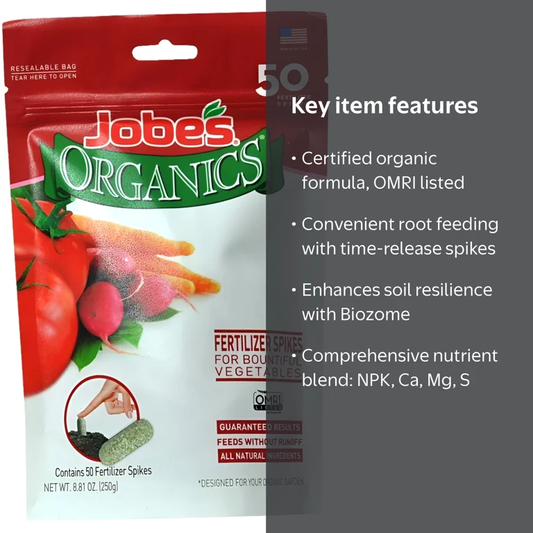 Jobe's Tomato Fertilizer Spikes Benefits Jobe's Tomato Fertilizer Spikes Benefits