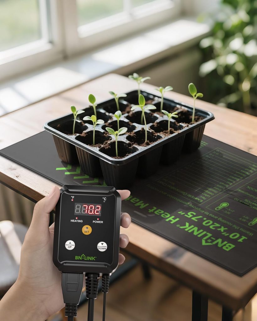 Seedling Heat Mat & Thermostat Controller Combo Seedling Heat Mat & Thermostat Controller Combo